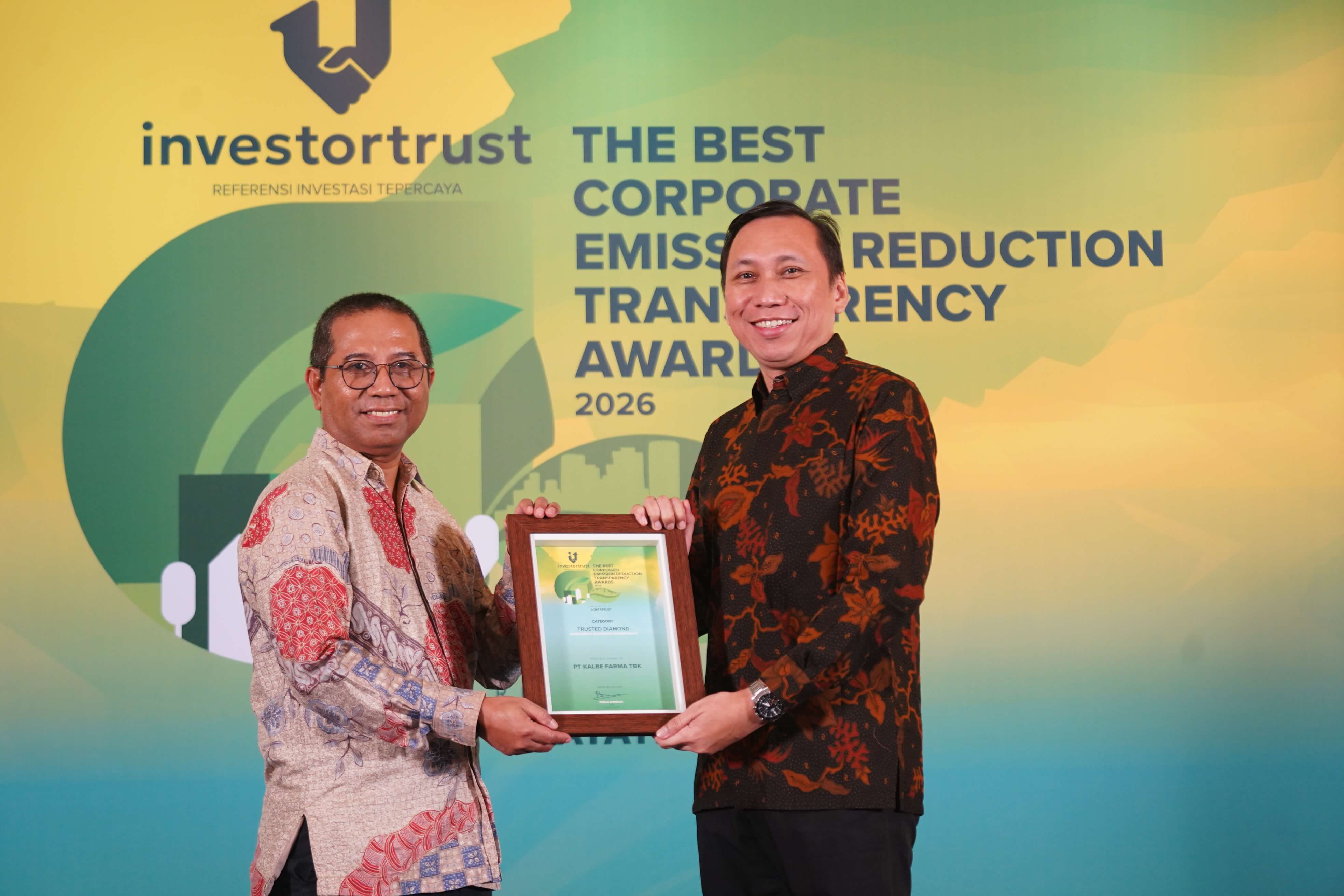 Kalbe Raih Penghargaan dari Investortrust, Bentuk Komitmen Nyata Terhadap Lingkungan