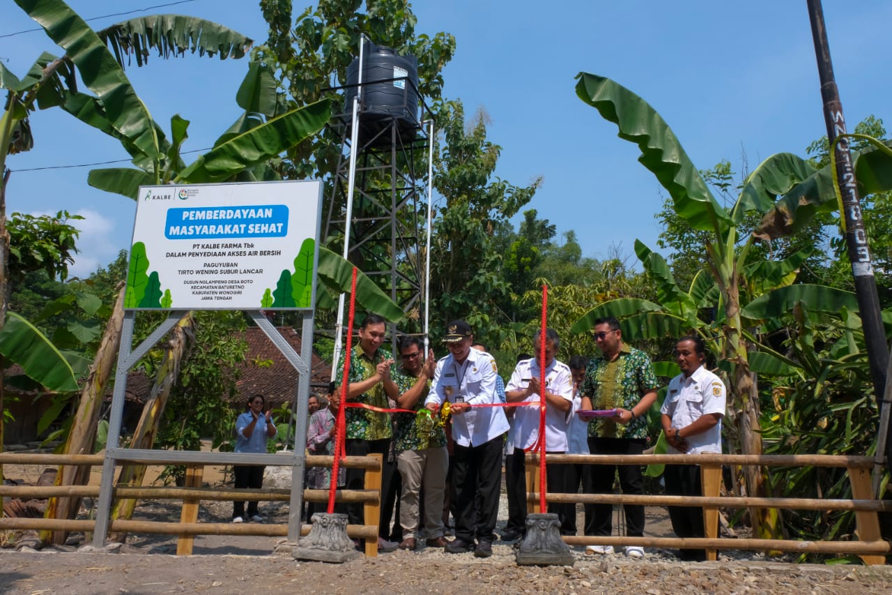 Launched by the Vice Regent of Wonogiri, Kalbe Expands Clean Water Access to Two Sub-villages in Boto Village